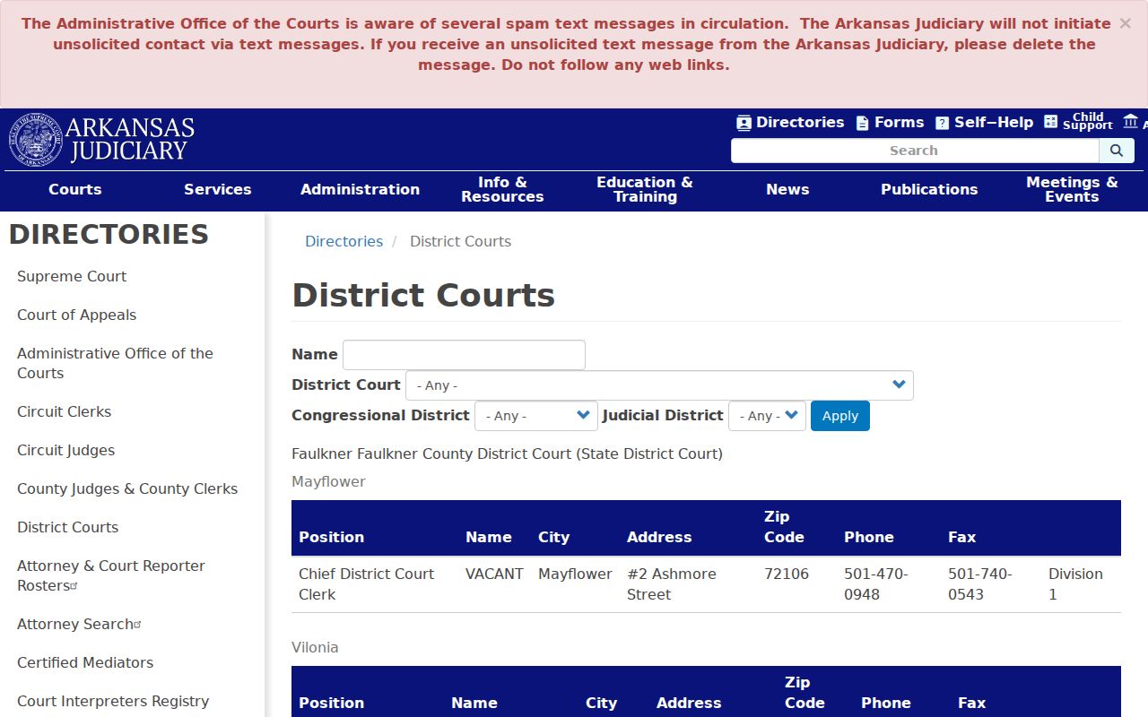 Franklin County bench warrant court department directory