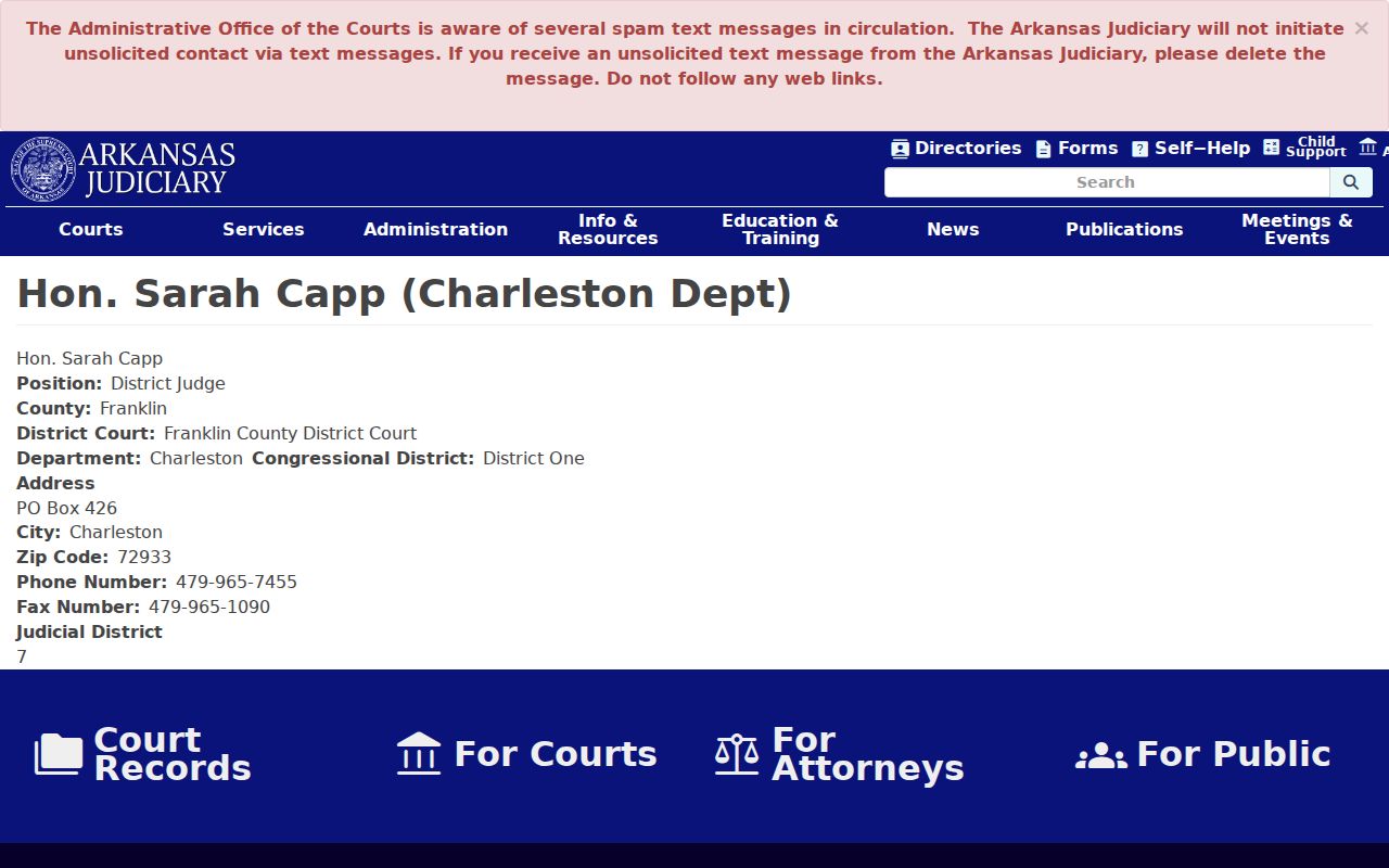 Official Charleston department contact for Charleston warrant records